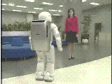 Roboto ASIMO obeas ordonon